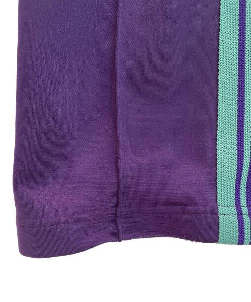 Needles（ニードルズ）Needles (ニードルズ) Narrow Track Pant - Poly Smooth パープル×グリーン サイズ:Mの古着・服飾アイテム