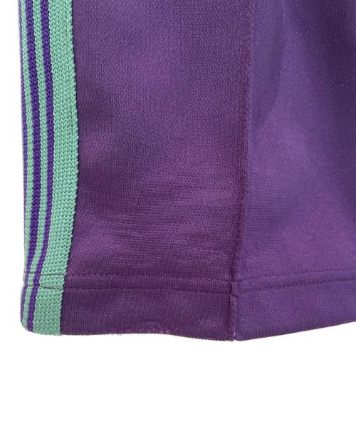 Needles（ニードルズ）Needles (ニードルズ) Narrow Track Pant - Poly Smooth パープル×グリーン サイズ:Mの古着・服飾アイテム