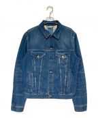 GUCCIグッチ）の古着「BLIND FOR LOVE デニムジャケット」｜ネイビー