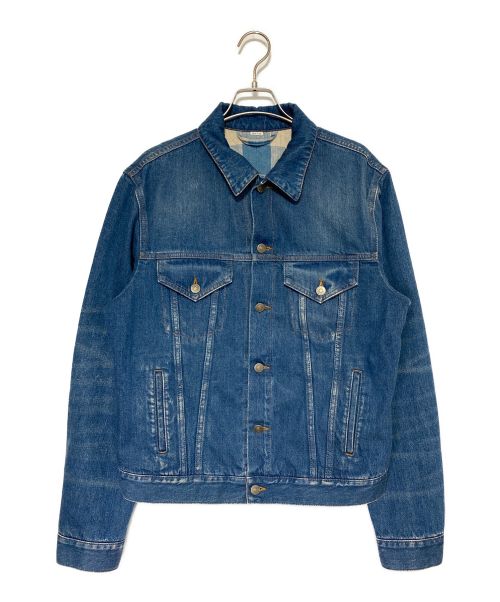 GUCCI（グッチ）GUCCI (グッチ) BLIND FOR LOVE デニムジャケット ネイビー サイズ:48の古着・服飾アイテム