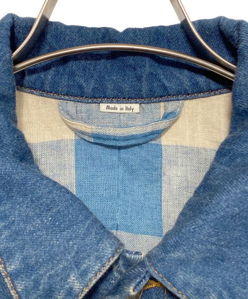 GUCCI（グッチ）GUCCI (グッチ) BLIND FOR LOVE デニムジャケット ネイビー サイズ:48の古着・服飾アイテム