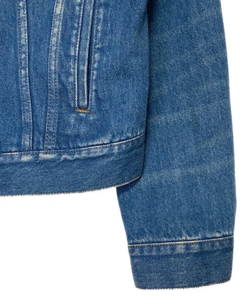 GUCCI（グッチ）GUCCI (グッチ) BLIND FOR LOVE デニムジャケット ネイビー サイズ:48の古着・服飾アイテム