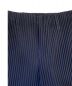 中古・古着 HOMME PLISSE ISSEY MIYAKE (オムプリッセ イッセイ ミヤケ) プリーツワイドパンツ ネイビー サイズ:1 未使用品：39800円
