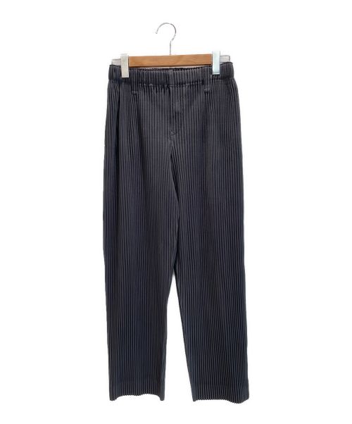 HOMME PLISSE ISSEY MIYAKE（オム プリッセ イッセイ ミヤケ）HOMME PLISSE ISSEY MIYAKE (オムプリッセ イッセイ ミヤケ) プリーツワイドパンツ グレー サイズ:1 未使用品の古着・服飾アイテム