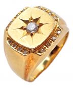 NO BRAND JEWELRYノーブランドジュエリー）の古着「ダイヤデザインカレッジリング」