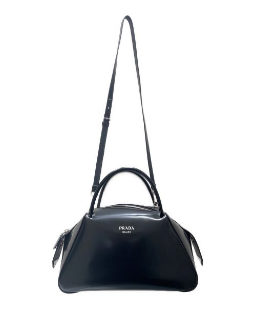 PRADA（プラダ）PRADA (プラダ) スーパーノヴァ ミディアムハンドバッグ ブラックの古着・服飾アイテム