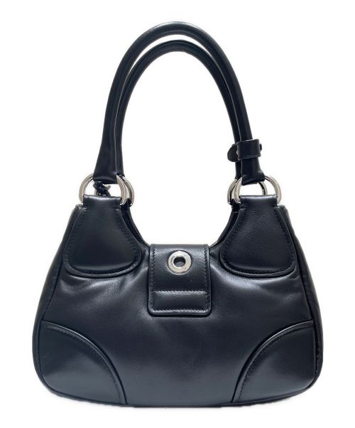 PRADA（プラダ）PRADA (プラダ) ムーン Re-Nylon xレザー バッグ ブラック サイズ:- 未使用品の古着・服飾アイテム