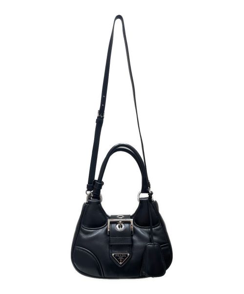 PRADA（プラダ）PRADA (プラダ) ムーン Re-Nylon xレザー バッグ ブラック サイズ:- 未使用品の古着・服飾アイテム