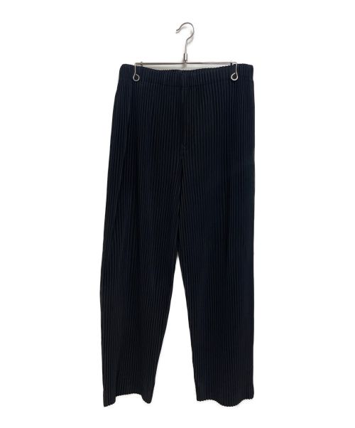 HOMME PLISSE ISSEY MIYAKE（オム プリッセ イッセイ ミヤケ）HOMME PLISSE ISSEY MIYAKE (オムプリッセ イッセイ ミヤケ) プリーツワイドパンツ ブラック サイズ:3の古着・服飾アイテム