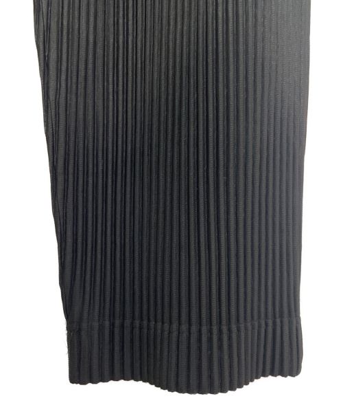 HOMME PLISSE ISSEY MIYAKE（オム プリッセ イッセイ ミヤケ）HOMME PLISSE ISSEY MIYAKE (オムプリッセ イッセイ ミヤケ) プリーツワイドパンツ ブラック サイズ:3の古着・服飾アイテム