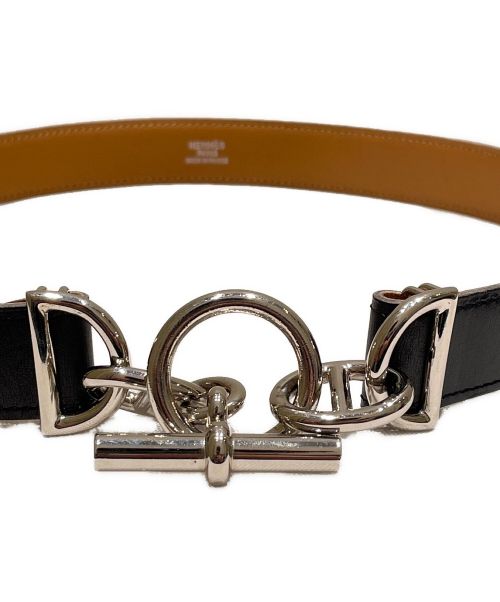 HERMES（エルメス）HERMES (エルメス) シェーヌダンクルベルト ブラック サイズ:65の古着・服飾アイテム