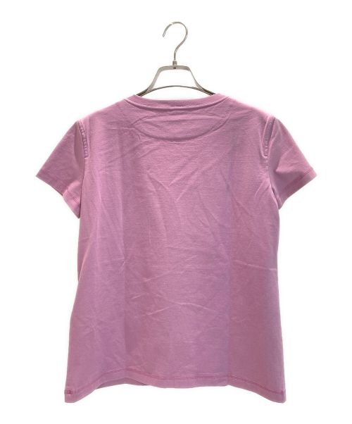 HERMES（エルメス）HERMES (エルメス) Cliquetis刺繍ポケットTシャツ バイオレット サイズ:34の古着・服飾アイテム