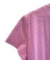 中古・古着 HERMES (エルメス) Cliquetis刺繍ポケットTシャツ バイオレット サイズ:34：30000円