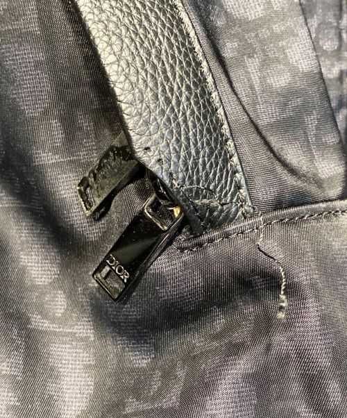 Christian Dior（クリスチャン ディオール）Christian Dior (クリスチャン ディオール) オブリークレザーバックパック ブラックの古着・服飾アイテム