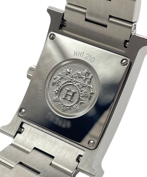 HERMES（エルメス）HERMES (エルメス) HウォッチPM 25ｍｍ 11Pダイヤ シェル サイズ:25mmの古着・服飾アイテム