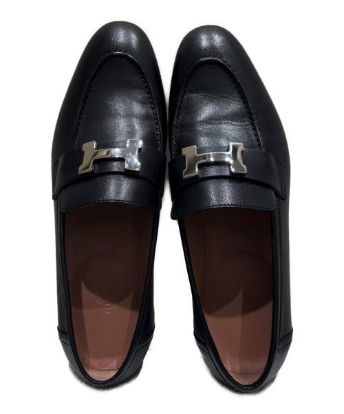 HERMES（エルメス）HERMES (エルメス) モカシン パリ  ブラック サイズ:36 未使用品の古着・服飾アイテム