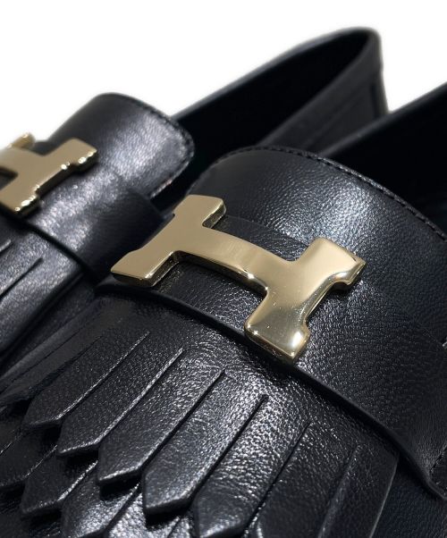 HERMES（エルメス）HERMES (エルメス) モカシンロワイヤル ローファー ブラック サイズ:36 未使用品の古着・服飾アイテム