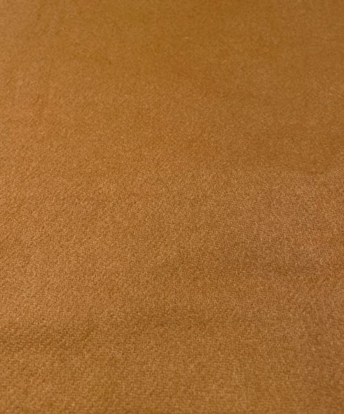 HERMES（エルメス）HERMES (エルメス) 刺繍ロゴカシミヤマフラー ゴールド サイズ:-の古着・服飾アイテム