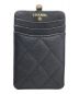 CHANEL (シャネル) ハートチャームマトラッセチェーンパスケース ブラック 未使用品：160000円