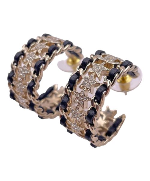 CHANEL（シャネル）CHANEL (シャネル) ライトストーンスターフープピアス サイズ:-の古着・服飾アイテム