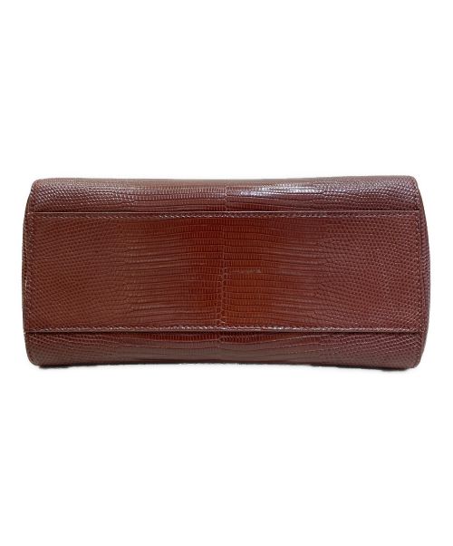 FENDI（フェンディ）FENDI (フェンディ) リザードピーカブー ミニ ブラウンの古着・服飾アイテム