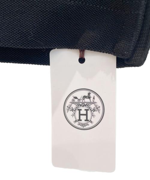HERMES（エルメス）HERMES (エルメス) ロゴ刺繍ポケットTシャツ  ブラック サイズ:L 未使用品の古着・服飾アイテム