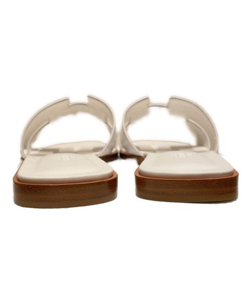 HERMES（エルメス）HERMES (エルメス) オランサンダル ホワイト サイズ:37 1/2 未使用品の古着・服飾アイテム