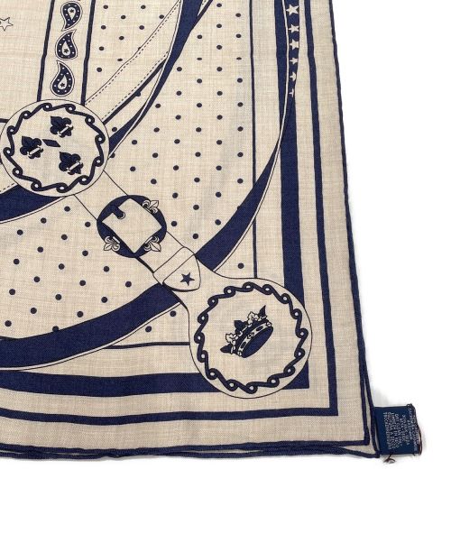 HERMES（エルメス）HERMES (エルメス) カレジェアン140 ネイビー×ベージュ サイズ:140 未使用品の古着・服飾アイテム