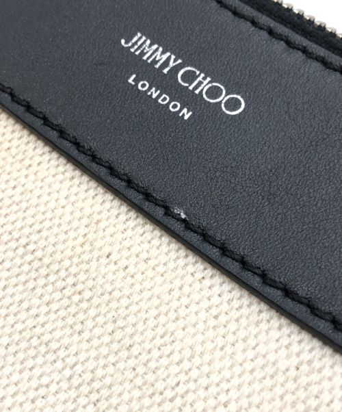 JIMMY CHOO（ジミーチュウ）JIMMY CHOO (ジミーチュウ) ショルダーバッグ アイボリー×ブラックの古着・服飾アイテム