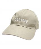 CELINEセリーヌ）の古着「ロゴベースボールキャップ」｜アイボリー