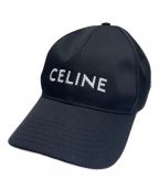 CELINEセリーヌ）の古着「ロゴベースボールキャップ」｜ブラック