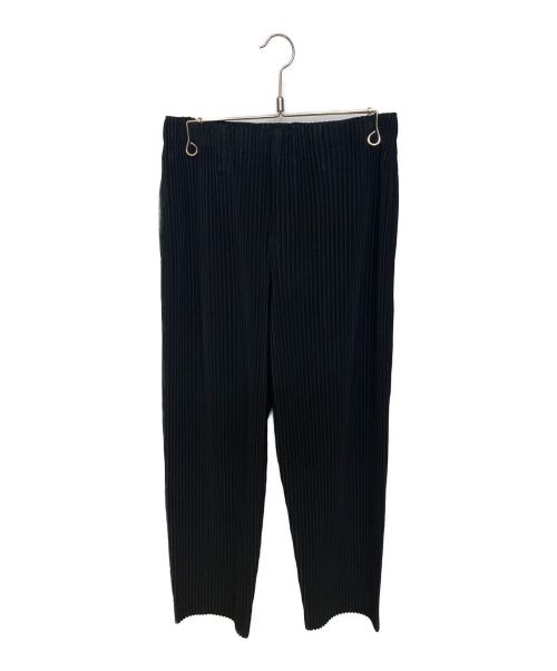 HOMME PLISSE ISSEY MIYAKE（オム プリッセ イッセイ ミヤケ）HOMME PLISSE ISSEY MIYAKE (オムプリッセ イッセイ ミヤケ) プリーツワイドパンツ ブラック サイズ:1の古着・服飾アイテム