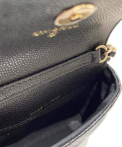 CHANEL（シャネル）CHANEL (シャネル) ミニマトラッセショルダーポーチ ブラック サイズ:ミニの古着・服飾アイテム