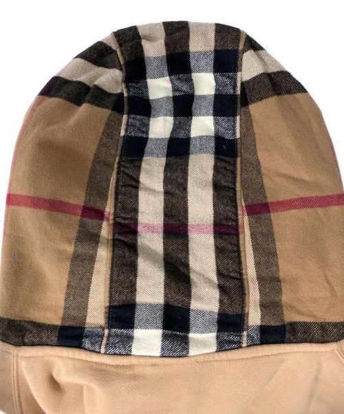 BURBERRY LONDON（バーバリーロンドン）BURBERRY LONDON (バーバリー ロンドン) タータンフードプルオーバー ブラウン サイズ:XSの古着・服飾アイテム