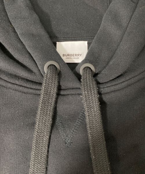 BURBERRY LONDON（バーバリーロンドン）BURBERRY LONDON (バーバリー ロンドン) ノバチェック切り替えフーディ ブラック×ブラウン サイズ:XSの古着・服飾アイテム