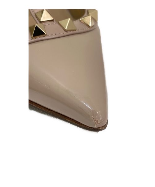 VALENTINO（ヴァレンティノ）VALENTINO (ヴァレンティノ) グラディエータースタッズパンプス ピンク サイズ:37 1/2の古着・服飾アイテム