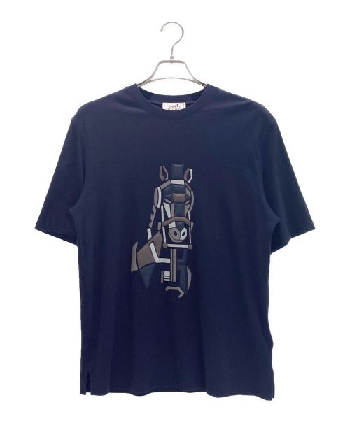 HERMES（エルメス）HERMES (エルメス) MEGA Chariot 3D ネイビー サイズ:Mの古着・服飾アイテム
