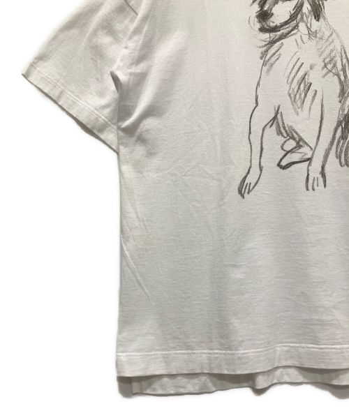 DIOR HOMME（ディオール オム）DIOR HOMME (ディオール オム) Duncan Grant (ダンカン・グラント) ダンカン グラント ドッグフロントプリントTシャツ ホワイト サイズ:Mの古着・服飾アイテム