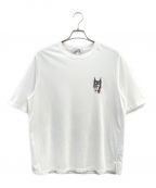 HERMESエルメス）の古着「Cheval Masque レザーパッチ Tシャツ」｜ホワイト