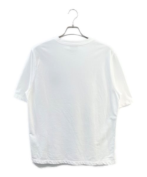 HERMES（エルメス）HERMES (エルメス) Cheval Masque レザーパッチ Tシャツ ホワイト サイズ:Mの古着・服飾アイテム