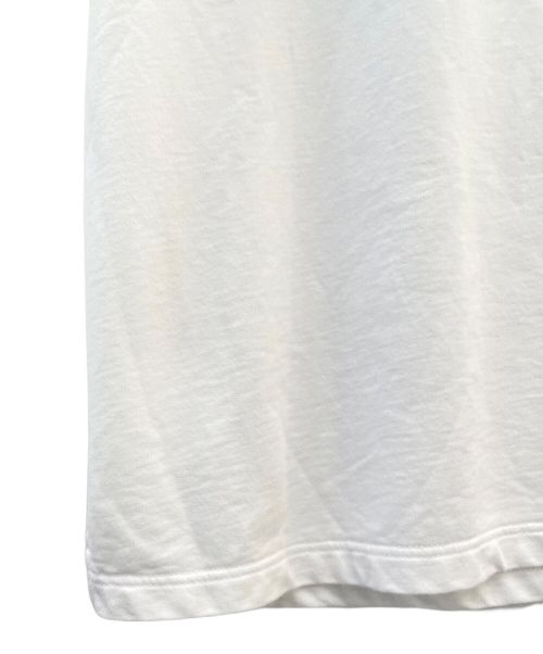 HERMES（エルメス）HERMES (エルメス) Cheval Masque レザーパッチ Tシャツ ホワイト サイズ:Mの古着・服飾アイテム