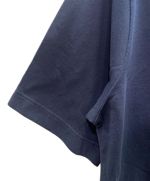 HERMES（エルメス）HERMES (エルメス) H刺繍ボタン ポロシャツ マリン/ネイビー サイズ:L 未使用品の古着・服飾アイテム