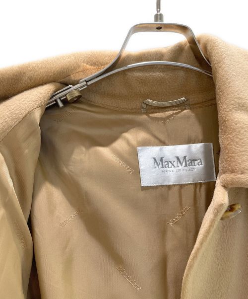 MaxMara（マックスマーラ）MaxMara (マックスマーラ) カシミヤステンカラーロングコート キャメル サイズ:32の古着・服飾アイテム