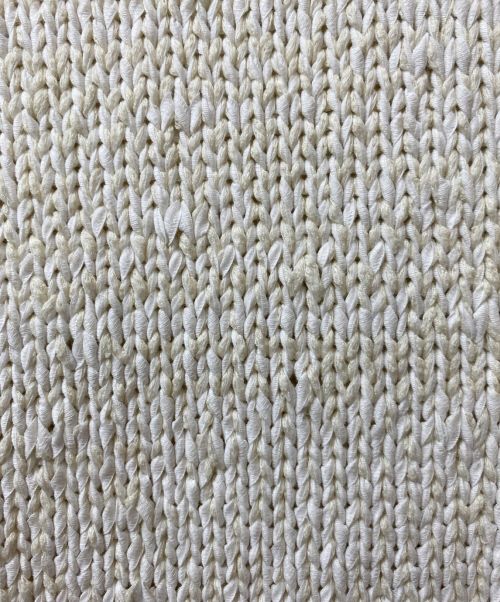 BOTTEGA VENETA（ボッテガベネタ）BOTTEGA VENETA (ボッテガベネタ) 編み込みニットカーディガン アイボリー サイズ:Mの古着・服飾アイテム