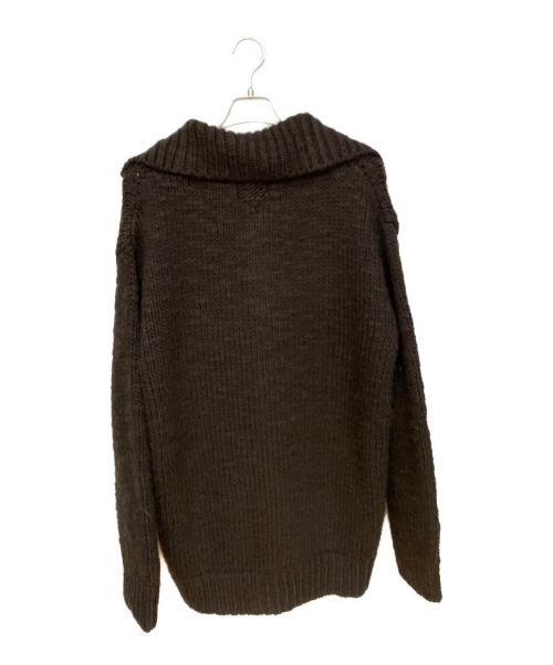 BOTTEGA VENETA（ボッテガベネタ）BOTTEGA VENETA (ボッテガベネタ) ローゲージニットカーディガン ブラウン サイズ:Mの古着・服飾アイテム