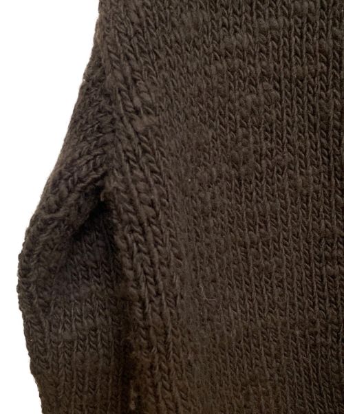 BOTTEGA VENETA（ボッテガベネタ）BOTTEGA VENETA (ボッテガベネタ) ローゲージニットカーディガン ブラウン サイズ:Mの古着・服飾アイテム