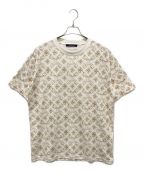 LOUIS VUITTONルイ ヴィトン）の古着「モノグラムコットンTシャツ」｜ホワイト×ブラウン