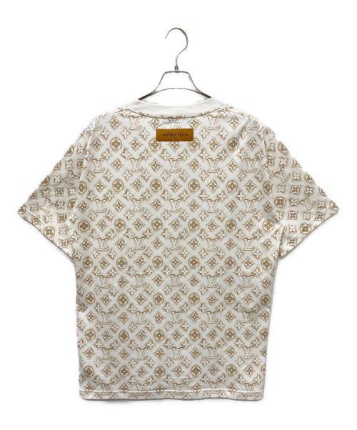 LOUIS VUITTON（ルイ ヴィトン）LOUIS VUITTON (ルイ ヴィトン) モノグラムコットンTシャツ ホワイト×ブラウン サイズ:XLの古着・服飾アイテム