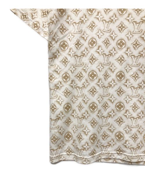 LOUIS VUITTON（ルイ ヴィトン）LOUIS VUITTON (ルイ ヴィトン) モノグラムコットンTシャツ ホワイト×ブラウン サイズ:XLの古着・服飾アイテム