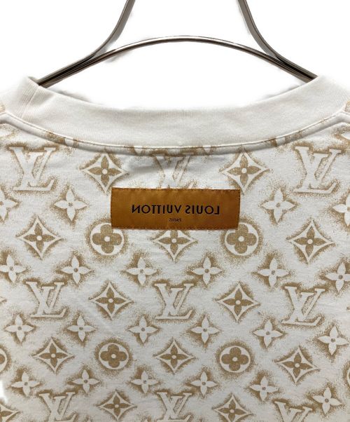 LOUIS VUITTON（ルイ ヴィトン）LOUIS VUITTON (ルイ ヴィトン) モノグラムコットンTシャツ ホワイト×ブラウン サイズ:XLの古着・服飾アイテム